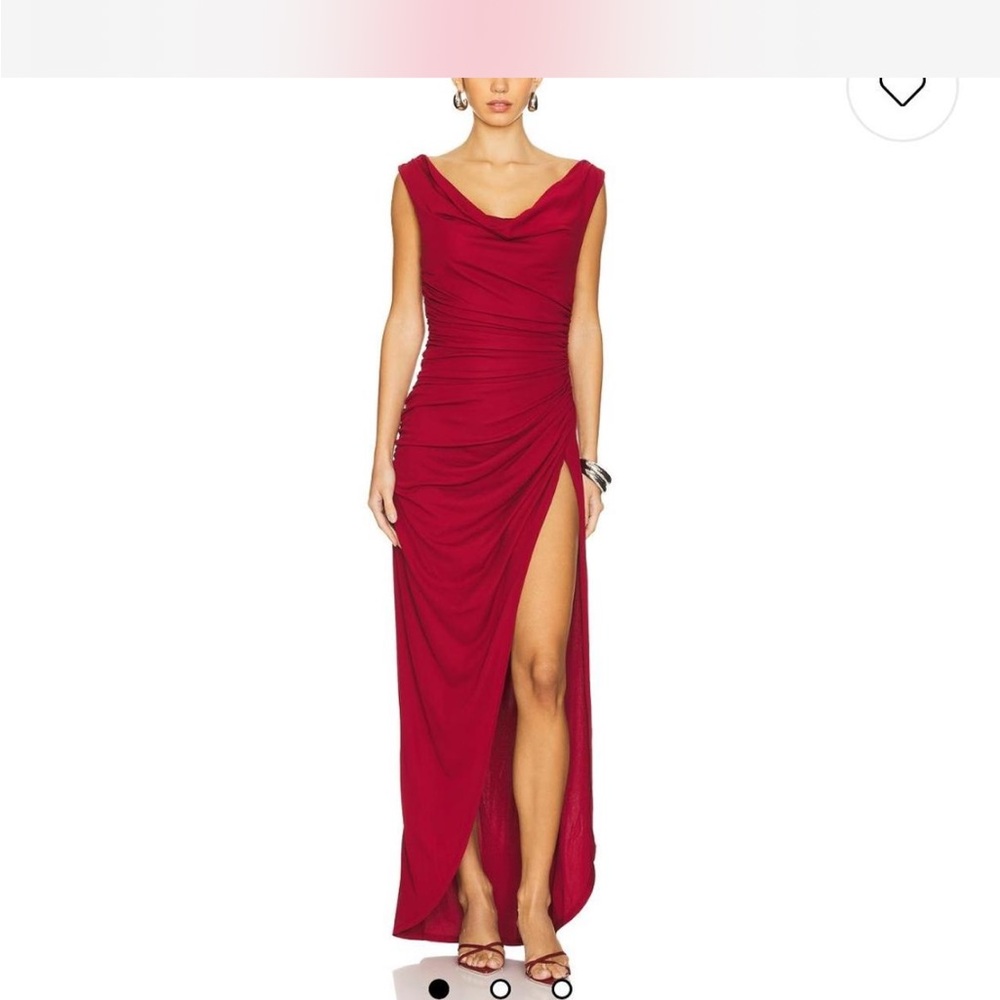 NBD Kora Maxi Dress in Oxblood